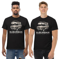 Thumbnail for Men wearing Square Body Suburban T-Shirt in Black