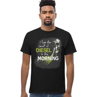Thumbnail for Diesel Truck T-Shirt - Love the smell of diesel in the morning - Black