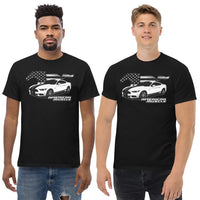 Thumbnail for Men Wearing Ford Mustang T-Shirt From Aggressive Thread - Color Black