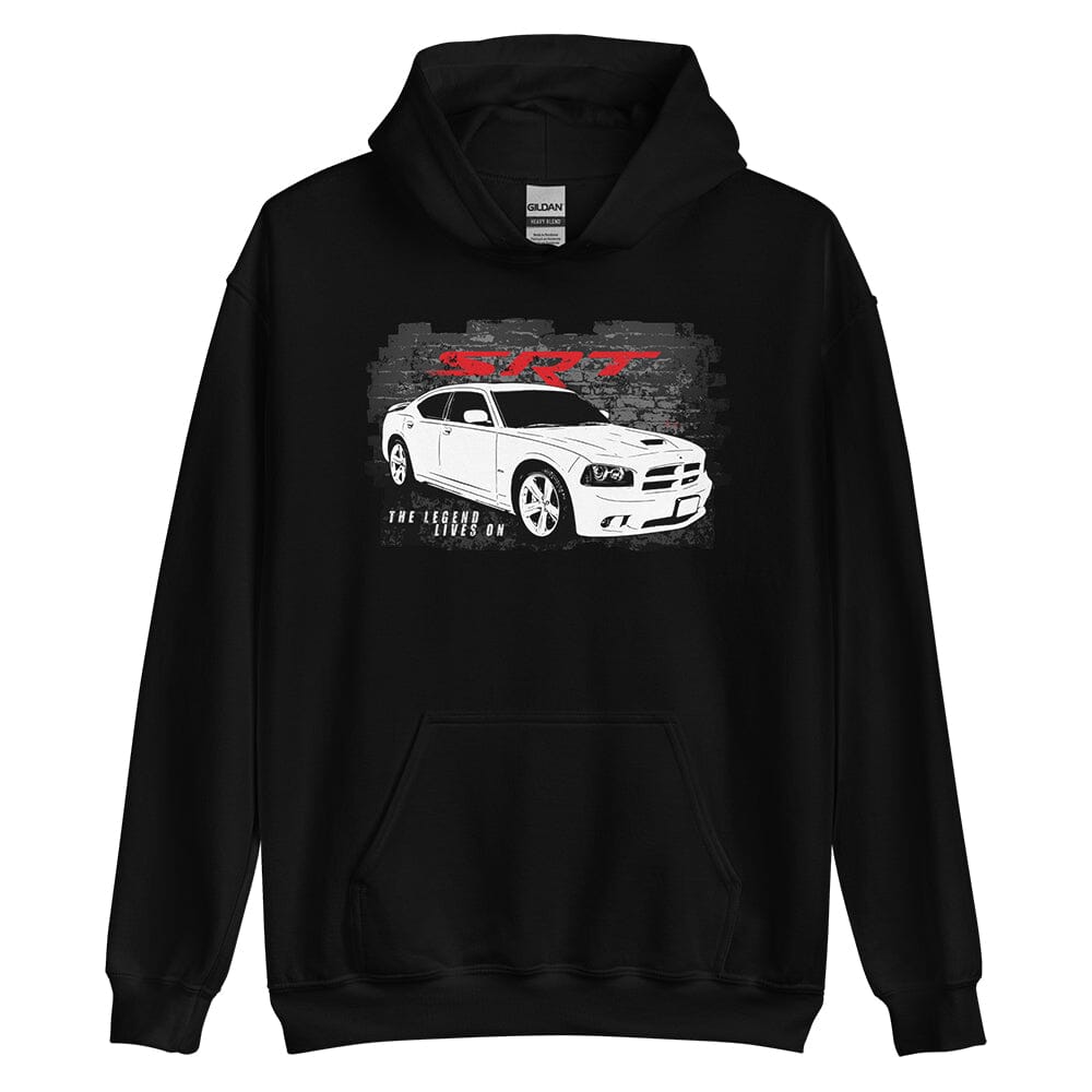 2006-2010 Dodge Charger SRT8 Hoodie From Aggressive Thread - Black