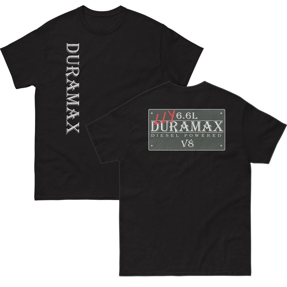 Black LLY Duramax T-Shirt With Vintage Sign Design