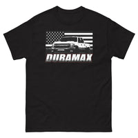 Thumbnail for Black Duramax T-Shirt | Aggressive Thread Diesel Truck Apparel