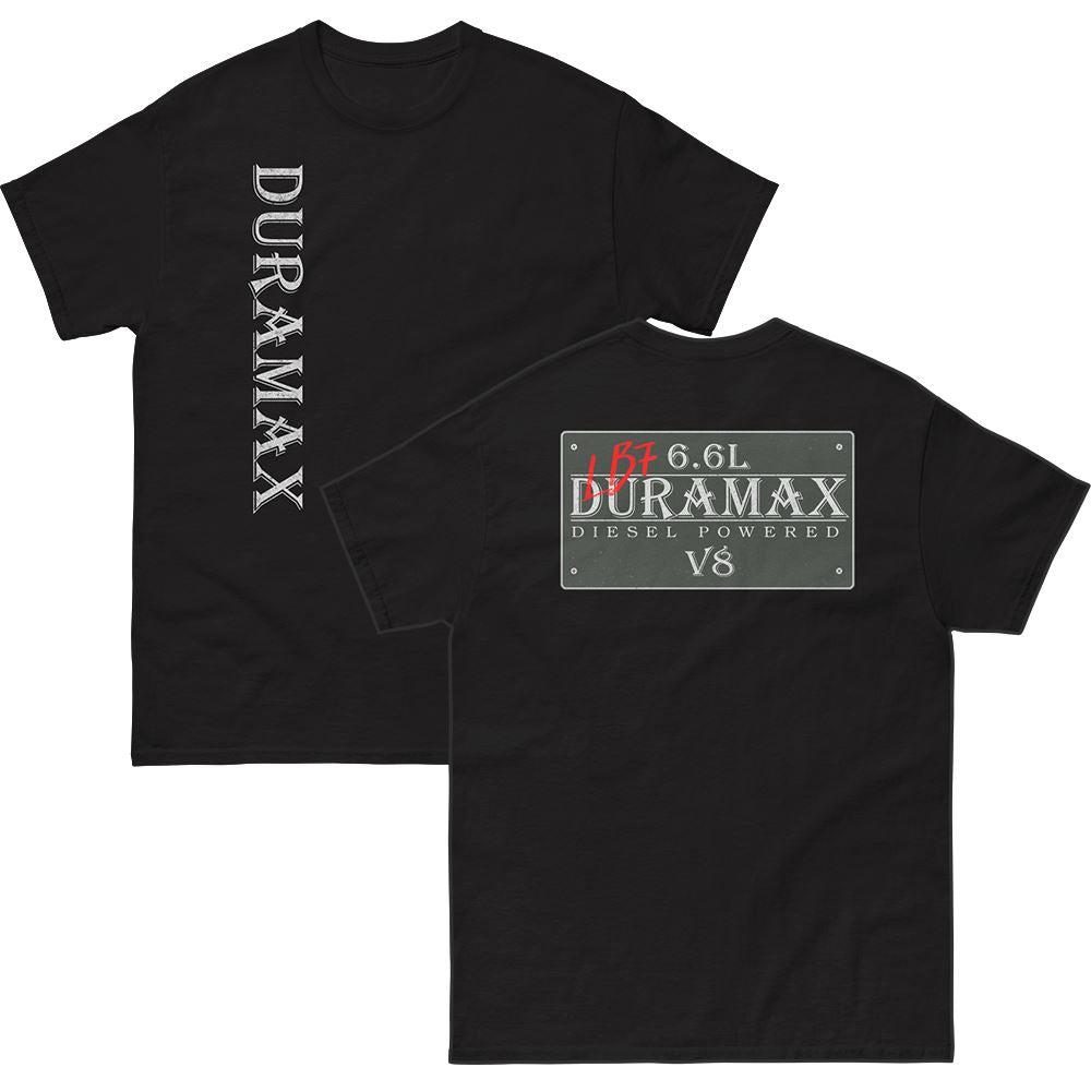 Black Lb7 duramax t-shirt with vintage sign design