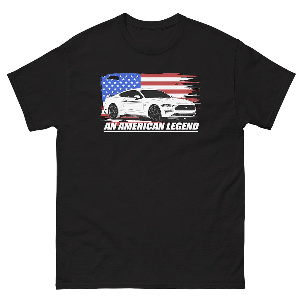 Mustang GT T-Shirt From Aggressive Thread - Color Black