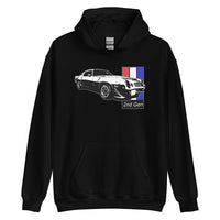 Thumbnail for Second Gen Camaro Hoodie in Black From Aggressive Thread Muscle Car Apparel