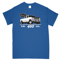 Thumbnail for OBS Crew Cab 7.5l 460 T-Shirt - Aggressive Thread Diesel Truck T-Shirts
