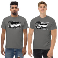 Thumbnail for Men Wearing Ford Mustang T-Shirt From Aggressive Thread - Color Grey
