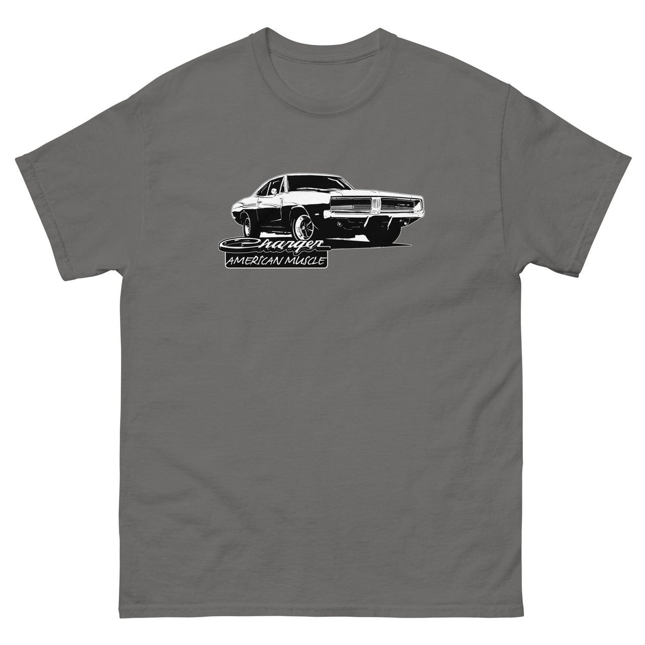 1969 Charger T-Shirt From Aggressive Thread - Color Grey