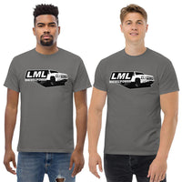 Thumbnail for Men Wear A LML Duramax T-Shirt With 2010 2500 Truck - Aggressive Thread Auto Apparel - Color Grey