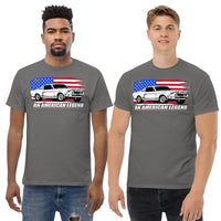 Thumbnail for Men Wearing A 1968 Mustang Fastback T-Shirt From Aggressive Thread - Color Grey
