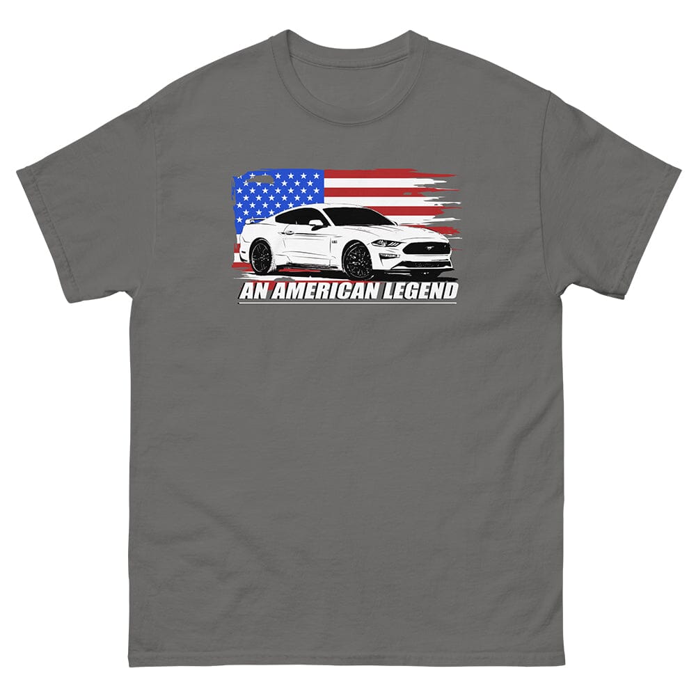 Mustang GT T-Shirt From Aggressive Thread - Color Grey