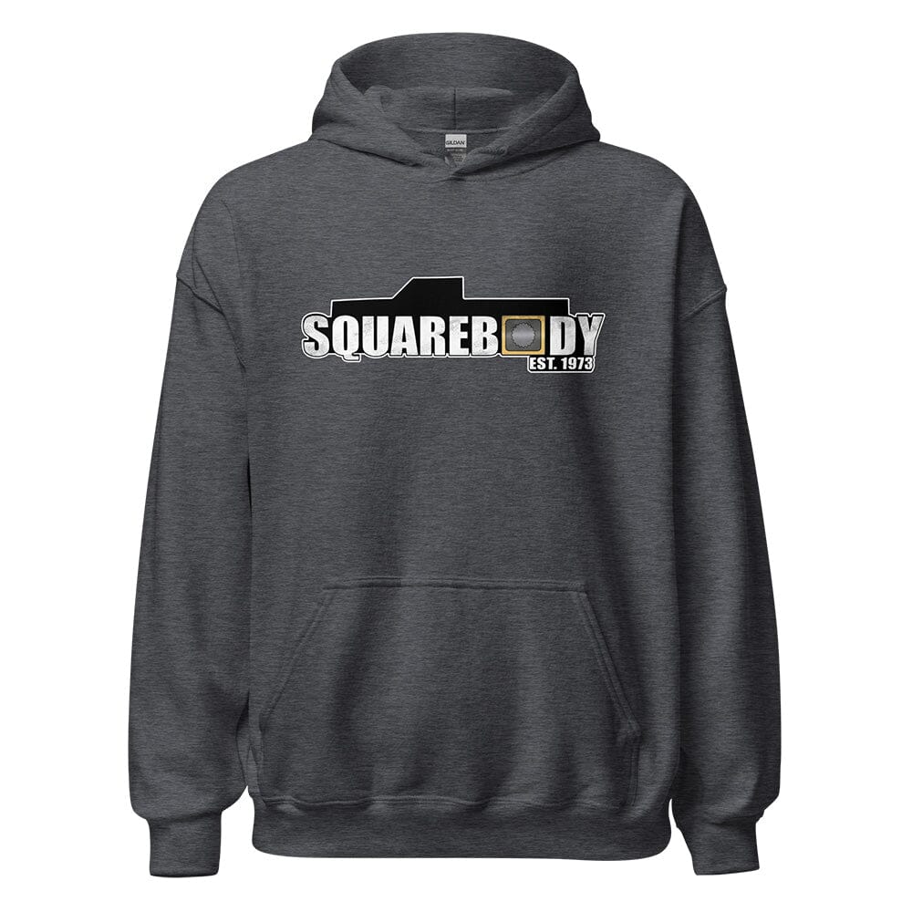 Square Body Hoodie - Est 1973  From Aggressive Thread - Color Grey