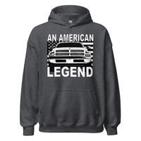 Thumbnail for 2nd Gen Second Gen Dodge Ram An American Legend Hoodie in grey