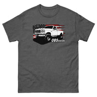 Thumbnail for OBS Ford F250 Single Cab T-Shirt From Aggressive Thread - Color Dark Heather
