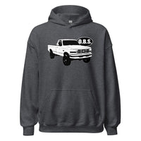 Thumbnail for OBS Ford Super Duty Hoodie From Aggressive Thread - Color Grey