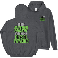 Thumbnail for 6.0 Power Stroke Hoodie From Aggressive Thread - Color Grey