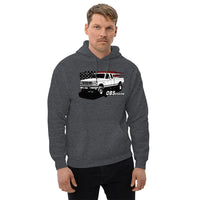 Thumbnail for Man Posing In OBS Extended Cab F250 Hoodie From Aggressive Thread - Color Grey