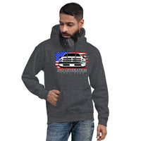 Thumbnail for Man wearing a 2nd Gen Cummins Hoodie From Aggressive Thread - Grey