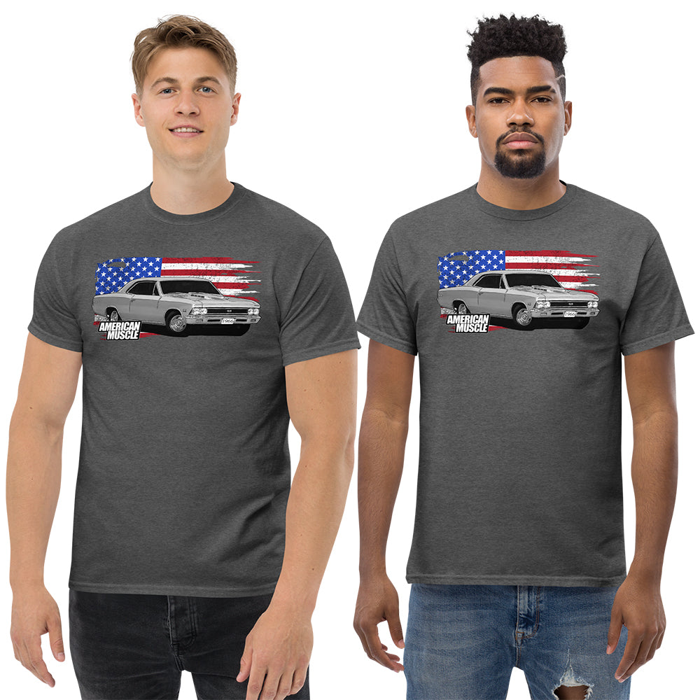 1966 Chevelle T-Shirt With American Flag
