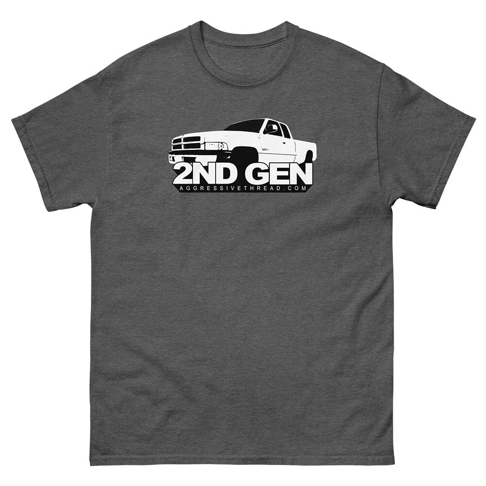 2nd Gen Ram Cummins T-Shirt From Aggressive Thread - Color Grey