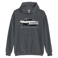 Thumbnail for 1964 Impala Chevelle Hoodie From Aggressive Thread Muscle Car Apparel - Grey