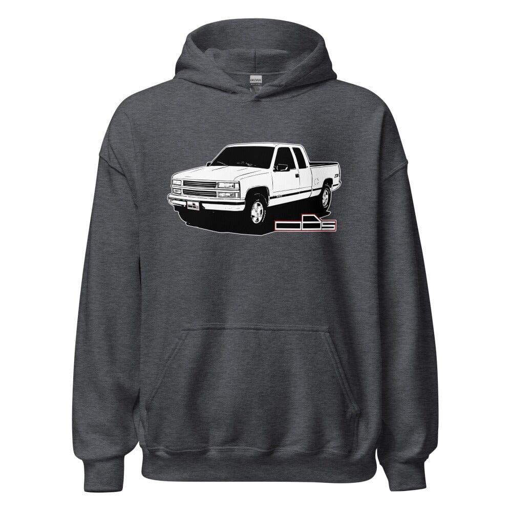OBS Chevy Truck Hoodie Shirt From Aggressive Thread Truck Apparel - Color GRey