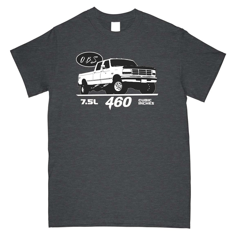 OBS Crew Cab 7.5l 460 T-Shirt - Aggressive Thread Diesel Truck T-Shirts