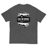 Thumbnail for 6.9 IDI Diesel OBS Truck T-Shirt-In-Dark Heather-From Aggressive Thread