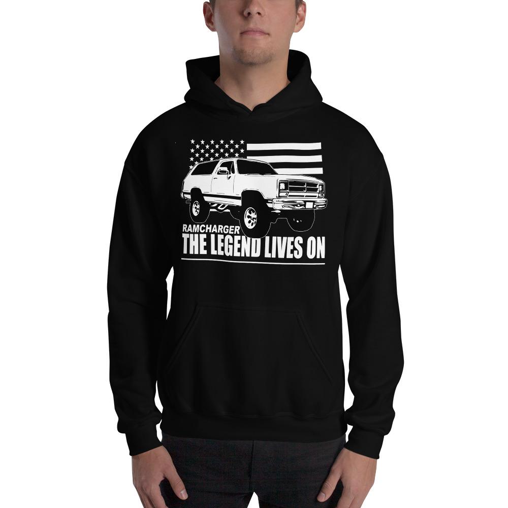 First Gen Dodge Ramcharger Hoodie Sweatshirt | Aggressive Thread Truck Apparel
