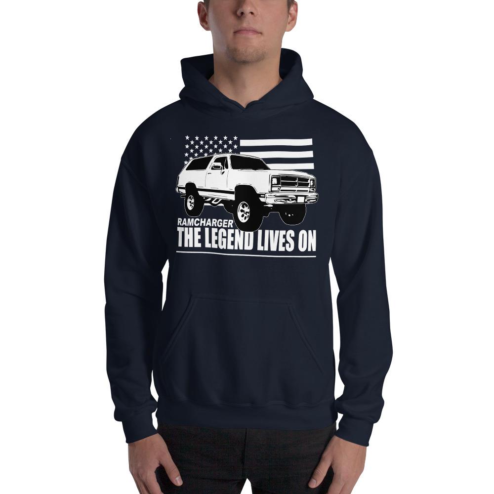 First Gen Dodge Ramcharger Hoodie Sweatshirt | Aggressive Thread Truck Apparel