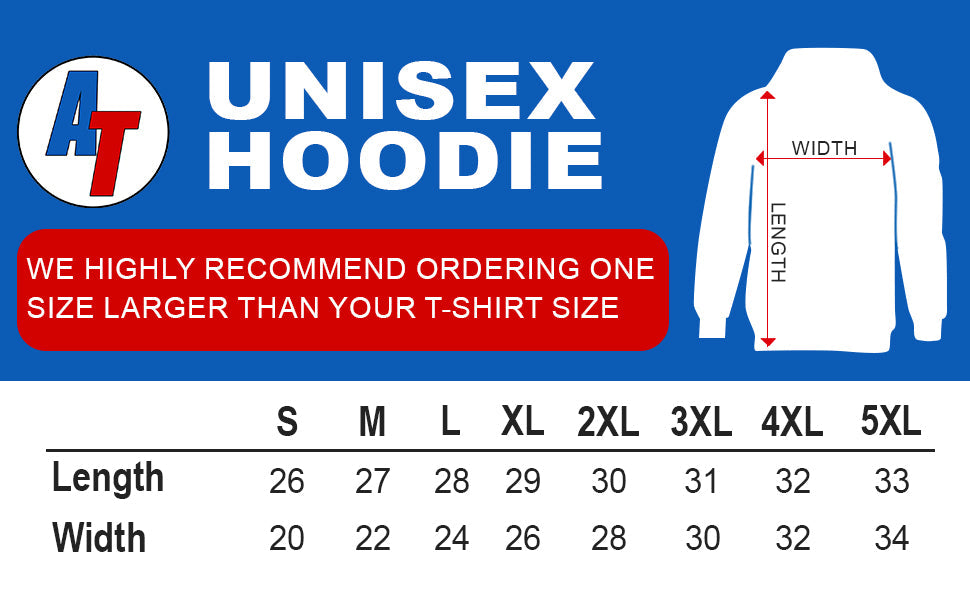 1967 Chevelle Hoodie size chart