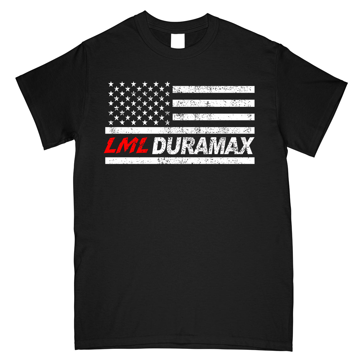 LML American Flag Duramax T-Shirt-In-Black-From Aggressive Thread