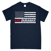 Thumbnail for LML American Flag Duramax T-Shirt-In-Navy-From Aggressive Thread