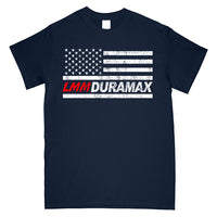 Thumbnail for LMM American Flag Duramax T-Shirt-In-Navy-From Aggressive Thread
