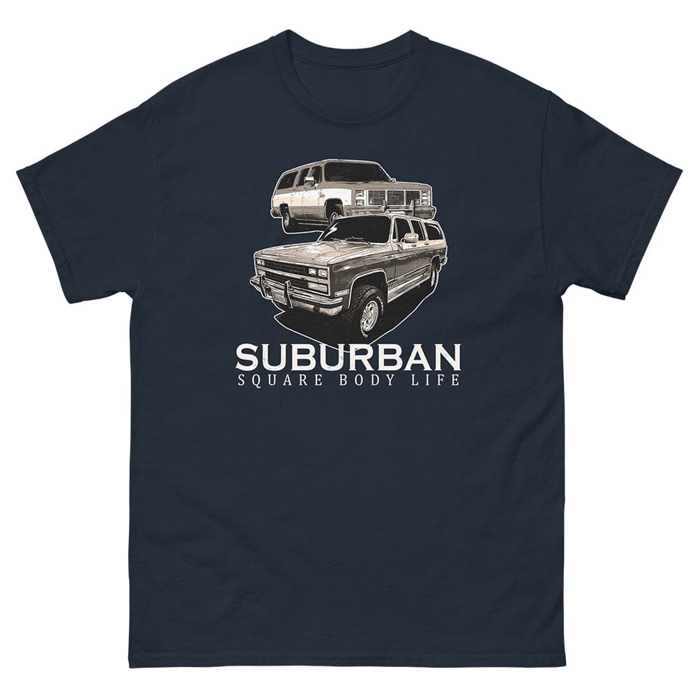 Square Body Suburban T-Shirt in Navy