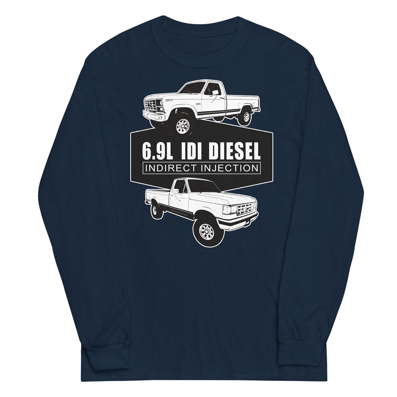 6.9 IDI Diesel Truck long sleeve Shirt in navy