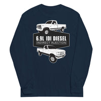 Thumbnail for 6.9 IDI Diesel Truck long sleeve Shirt in navy