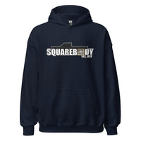 Thumbnail for Square Body Hoodie - Est 1973  From Aggressive Thread - Color Navy
