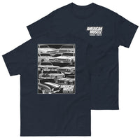 Thumbnail for 1964-1972 Chevelle T-Shirt From Aggressive Thread - Color Navy Front And Back View