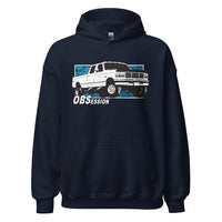 Thumbnail for OBS Crew Cab Hoodie Sweatshirt From Aggressive Thread in Navy