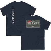 Thumbnail for navy Lb7 duramax t-shirt with vintage sign design