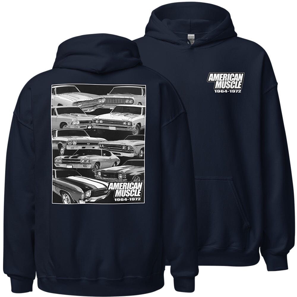 Chevelle Hoodie in Navy From Aggressive Thread