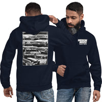 Thumbnail for Man Wearing a Chevelle Hoodie in Navy From Aggressive Thread