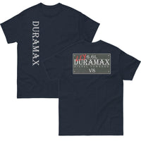 Thumbnail for Navy LLY Duramax T-Shirt With Vintage Sign Design
