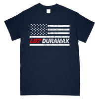 Thumbnail for LB7 American Flag Duramax T-Shirt-In-Navy-From Aggressive Thread