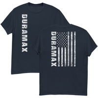 Thumbnail for Duramax T-Shirt with Distressed American Flag Design - navy