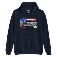 Thumbnail for 1970 Chevrolet Chevelle Sweatshirt Hoodie From Aggressive Thread - Navy