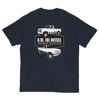 Thumbnail for 6.9 IDI Diesel OBS Truck T-Shirt-In-Navy-From Aggressive Thread