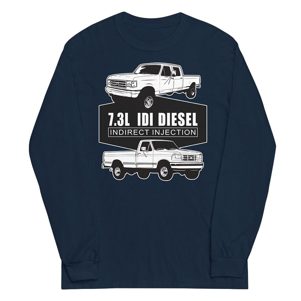 7.3 IDI Diesel Truck long sleeve Shirt in navy