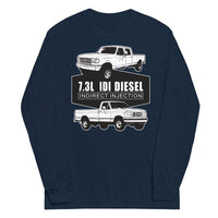 Thumbnail for 7.3 IDI Diesel Truck long sleeve Shirt in navy